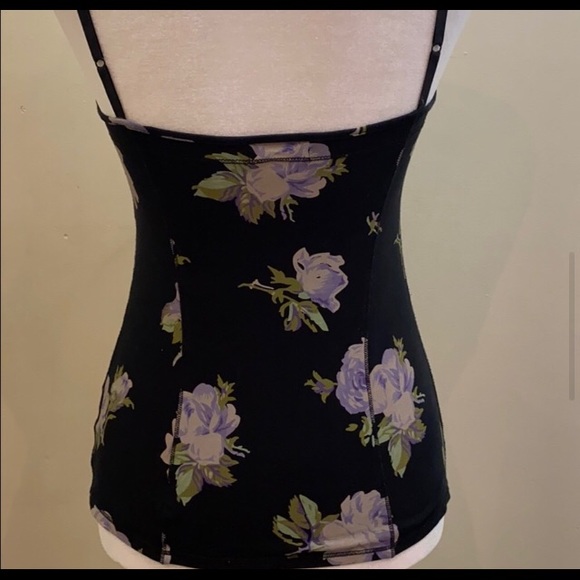 Talula Aritzia Floral Bustier Tank Top Size XXS Women's Fashion Flowers Print - Picture 3 of 5